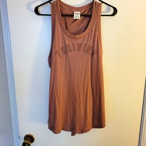 VS PINK tank with spilt open back size SM